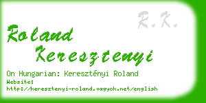 roland keresztenyi business card