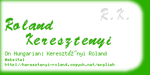 roland keresztenyi business card